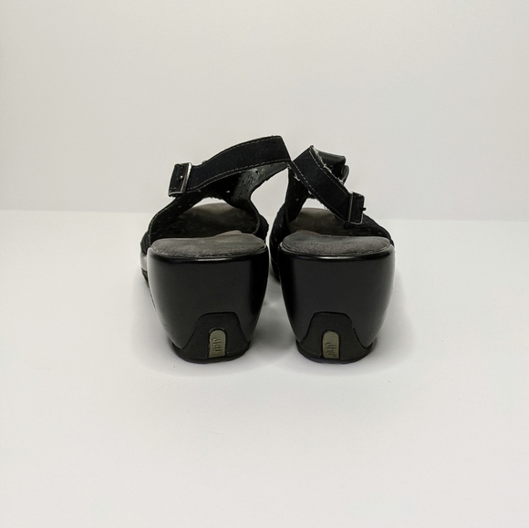 JBU by Jambu Black Monica Wedge Sling Back Sandals - Picture 6 of 7